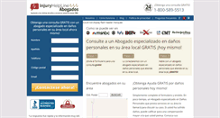 Desktop Screenshot of injuryhelplineabogados.com